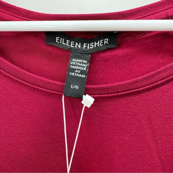 Eileen Fisher Elegant Burgundy Dress size L - Picture 3 of 7